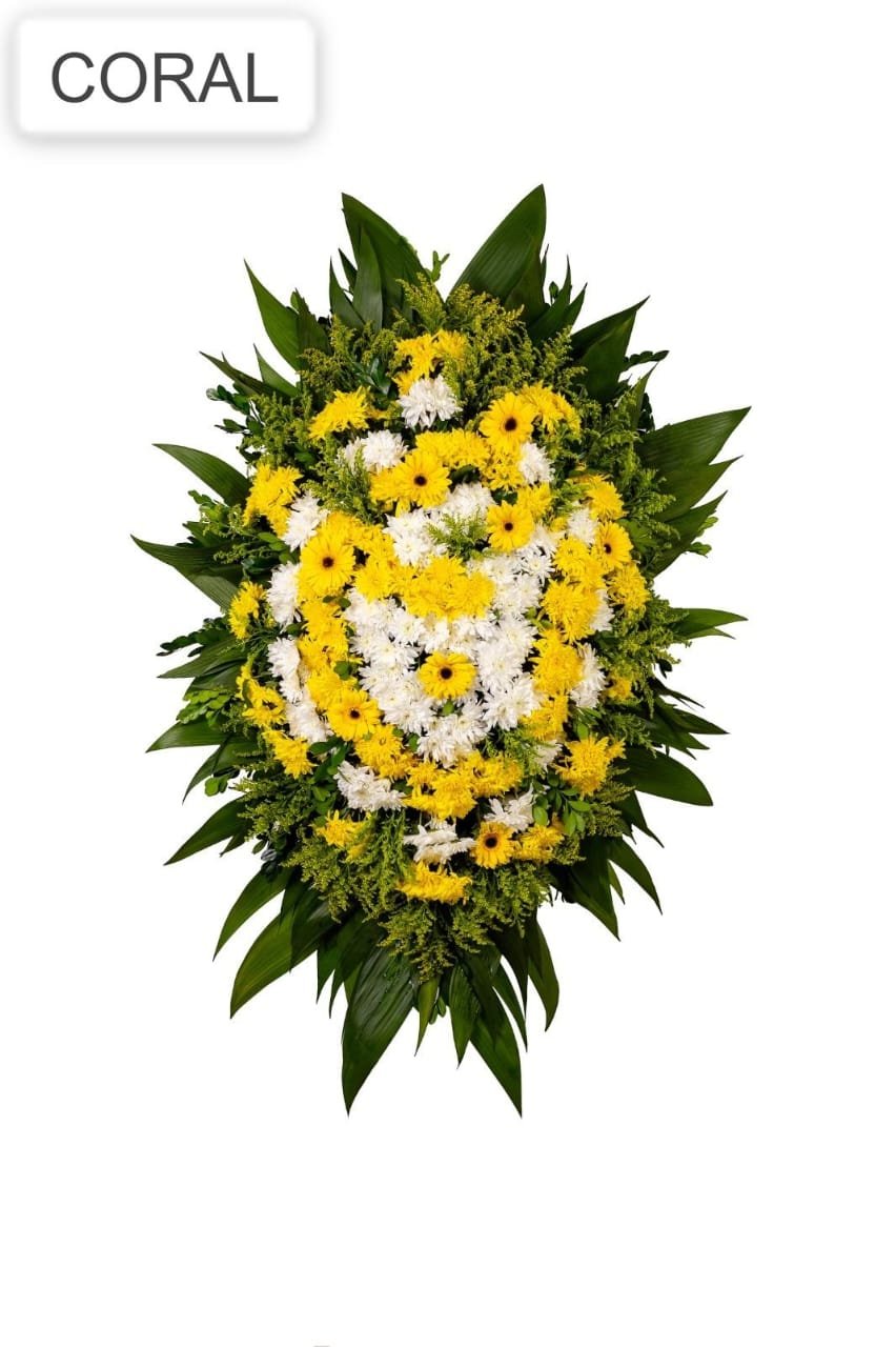 Coroa de flores modelo Coral