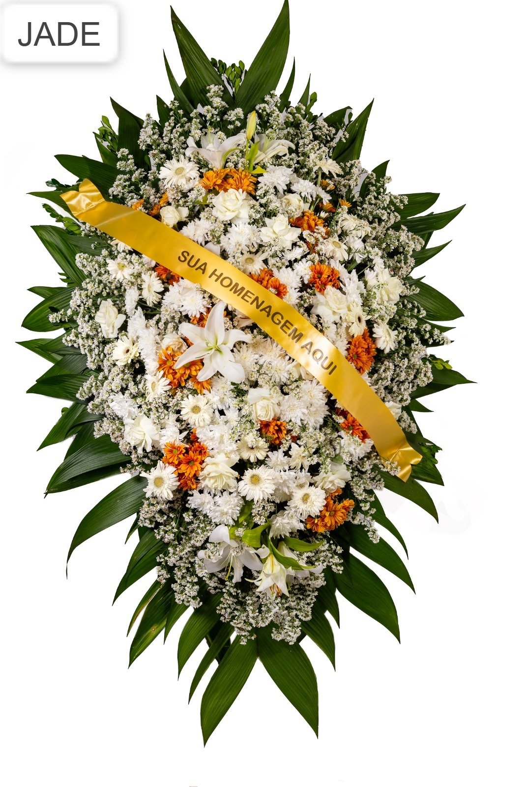 Coroa de flores modelo Jade