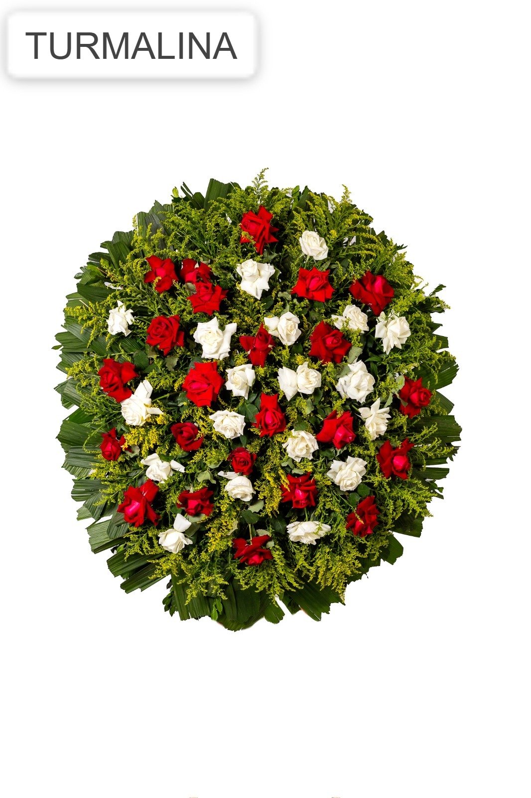 Coroa de flores modelo Turmalina